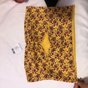 Urban Outfitters flowers yellow crop top